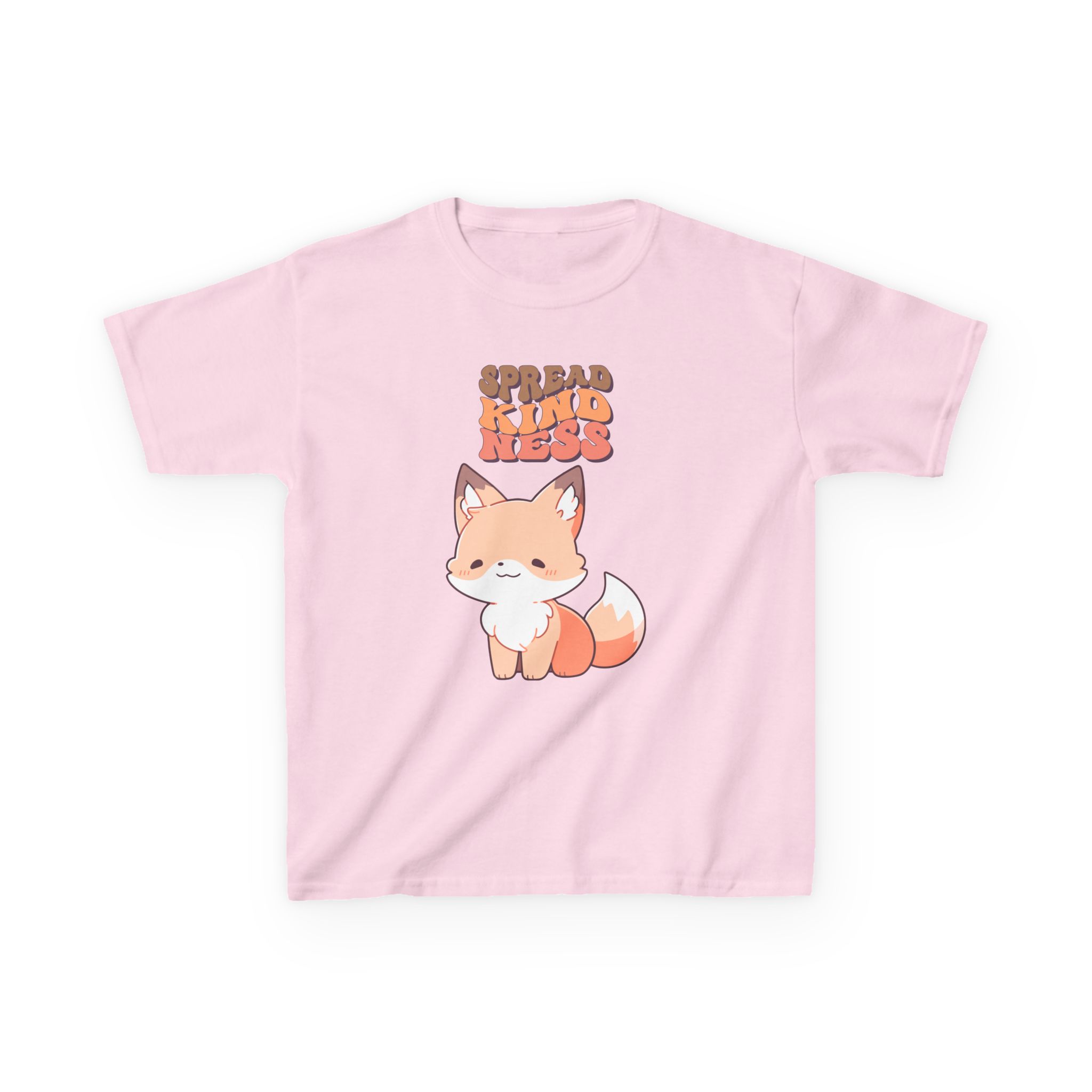 Kids Tee — Cute Fox "Spread Kindness" Graphic - Image 37