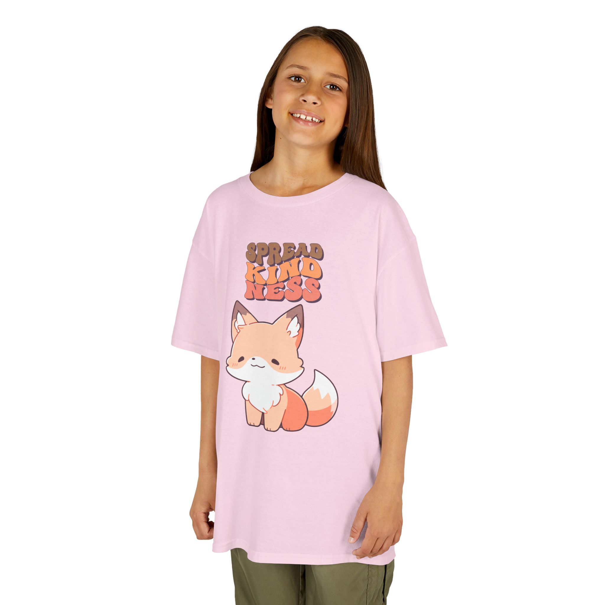 Kids Tee — Cute Fox "Spread Kindness" Graphic - Image 38