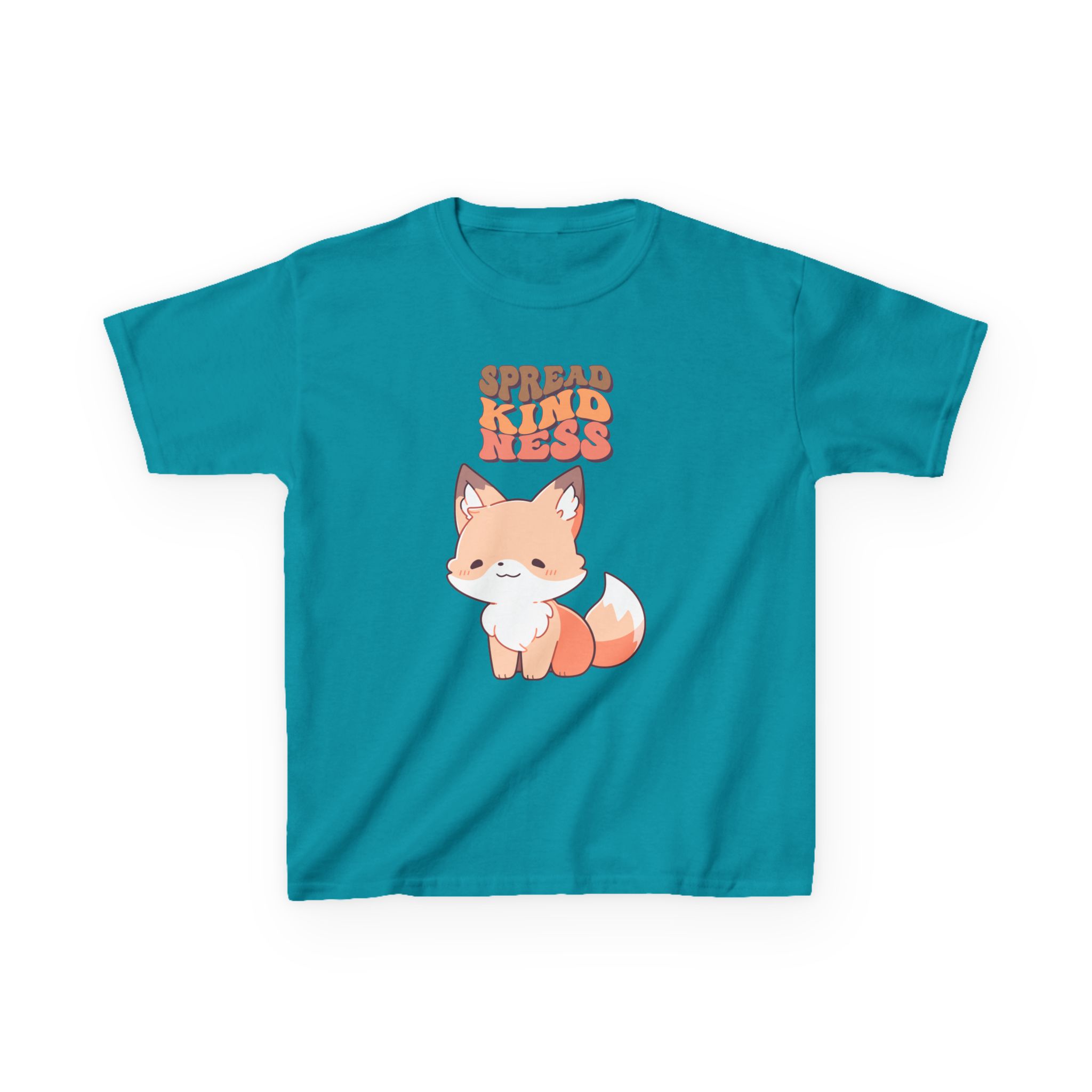 Kids Tee — Cute Fox "Spread Kindness" Graphic - Image 28