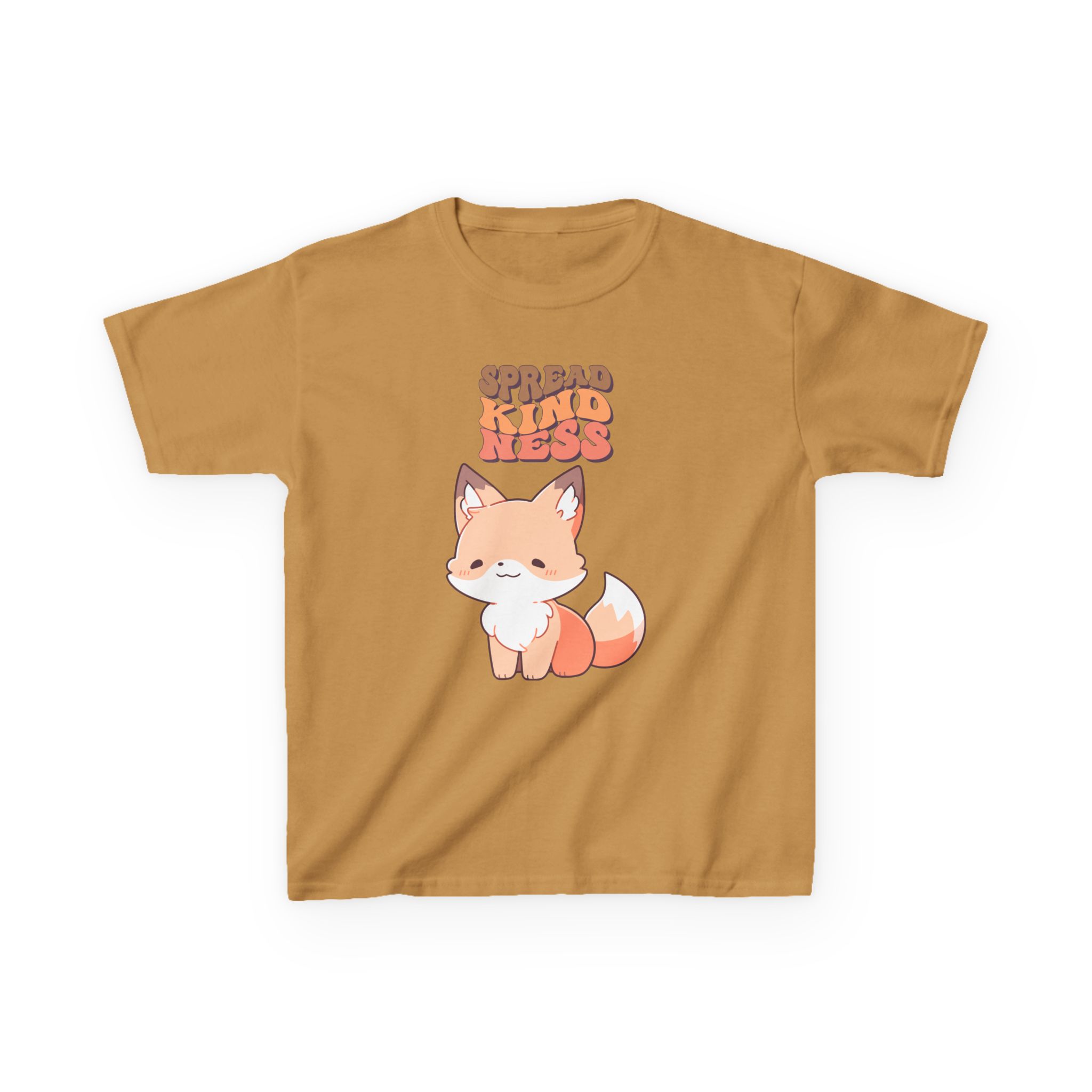 Kids Tee — Cute Fox "Spread Kindness" Graphic - Image 16