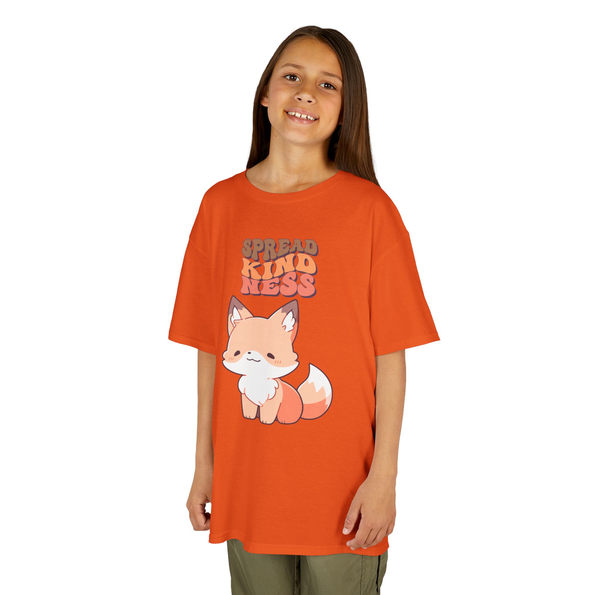 Kids Tee — Cute Fox "Spread Kindness" Graphic - Image 20