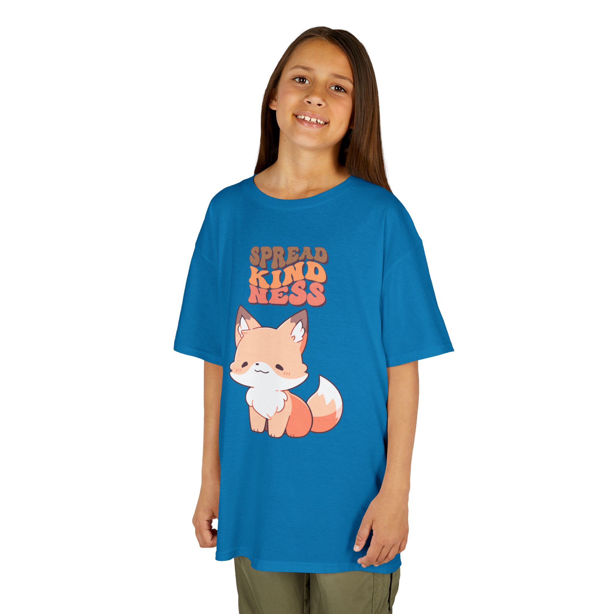 Kids Tee — Cute Fox "Spread Kindness" Graphic - Image 35