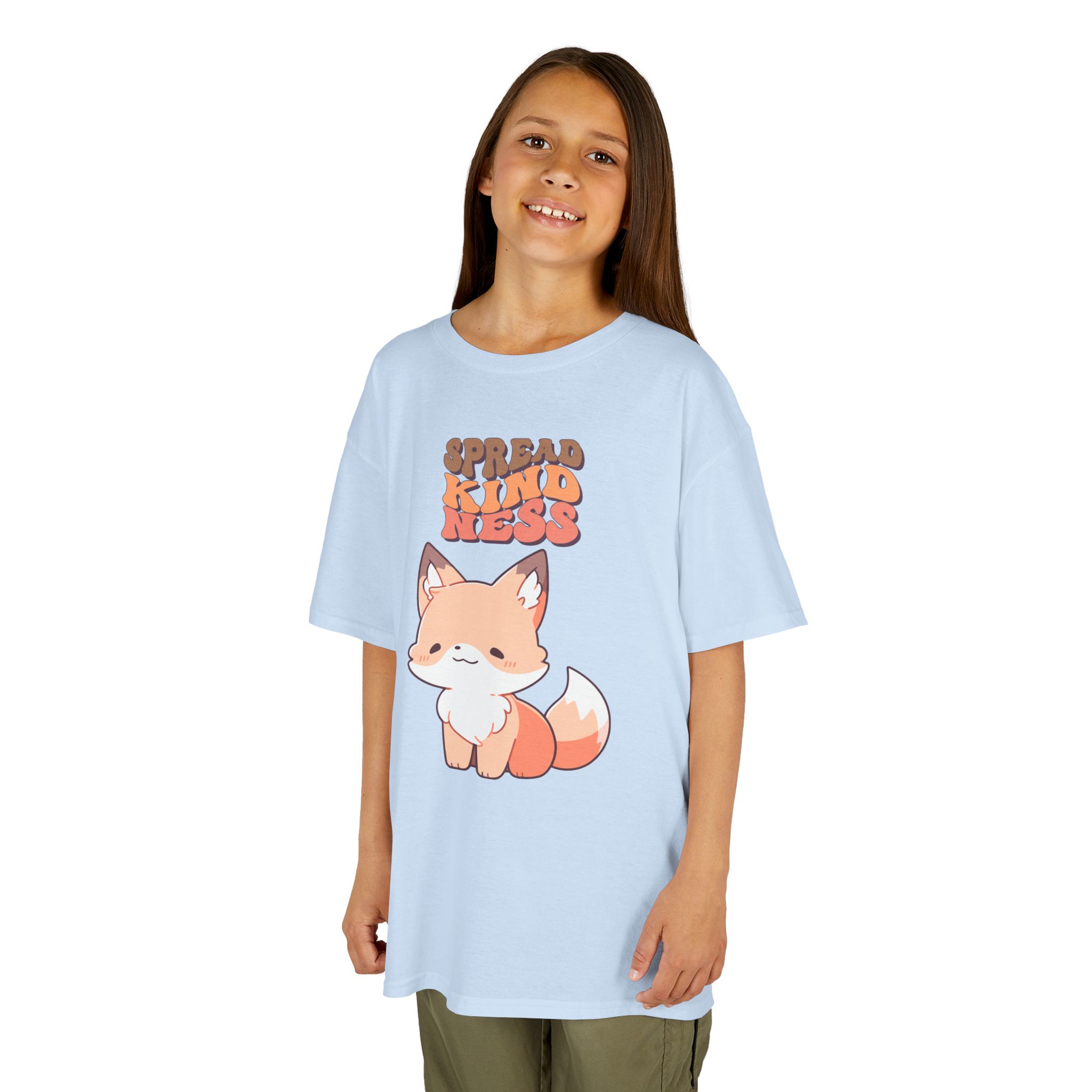 Kids Tee — Cute Fox "Spread Kindness" Graphic - Image 32