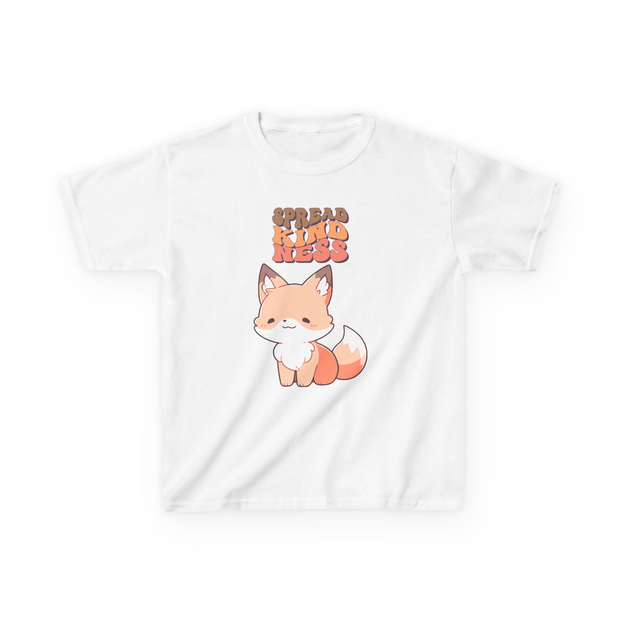 Kids Tee — Cute Fox "Spread Kindness" Graphic