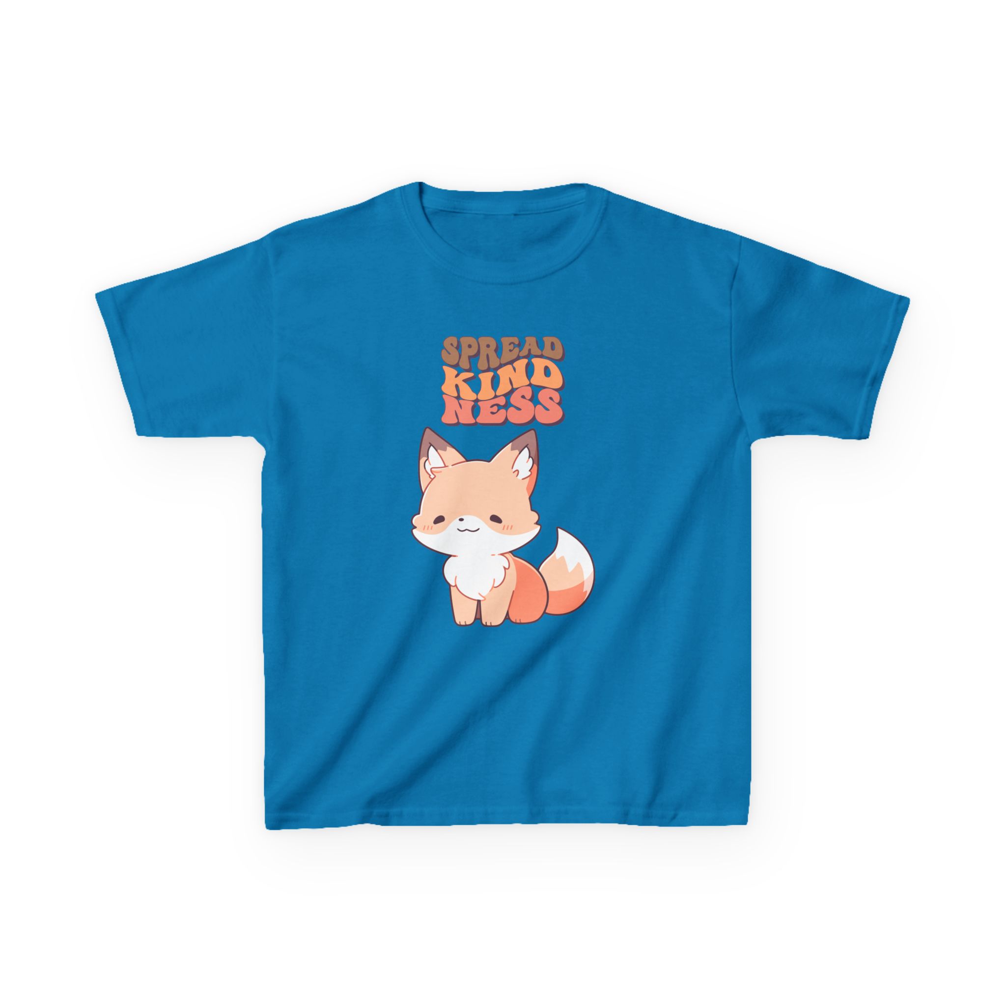 Kids Tee — Cute Fox "Spread Kindness" Graphic - Image 34