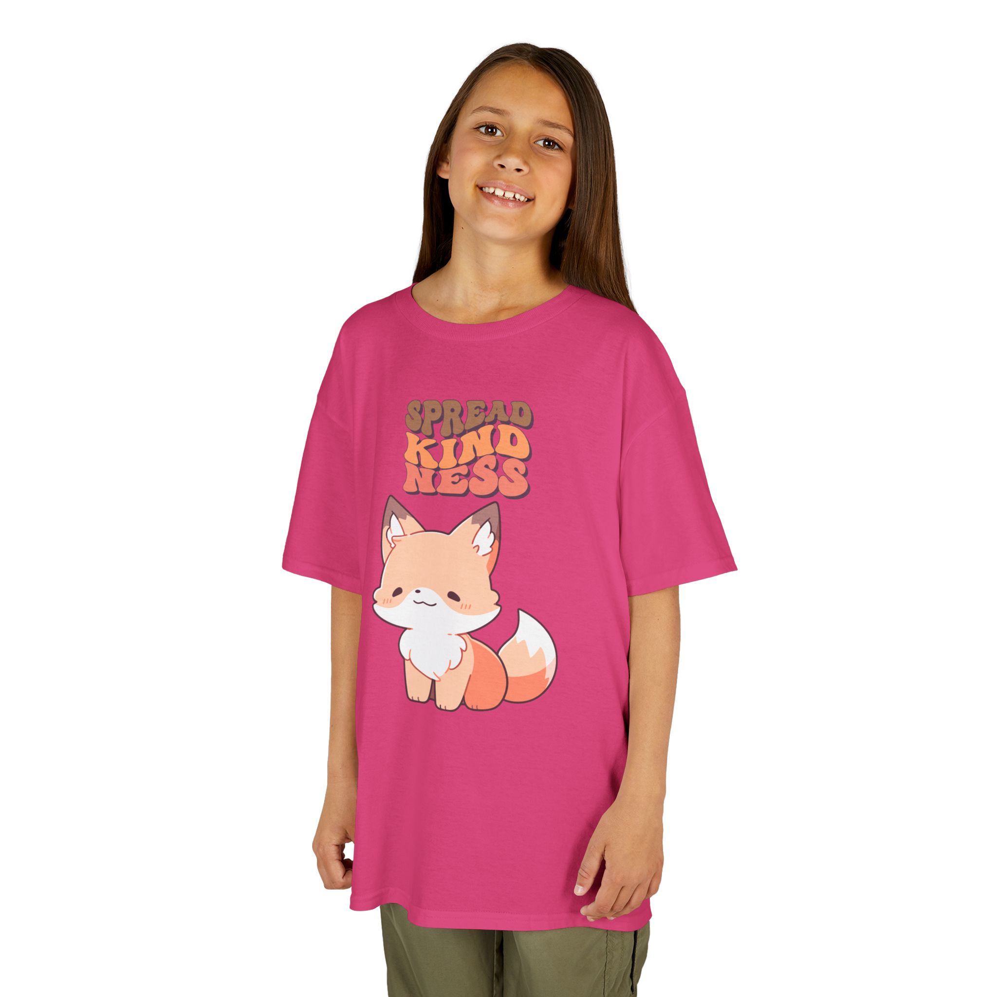 Kids Tee — Cute Fox "Spread Kindness" Graphic - Image 41