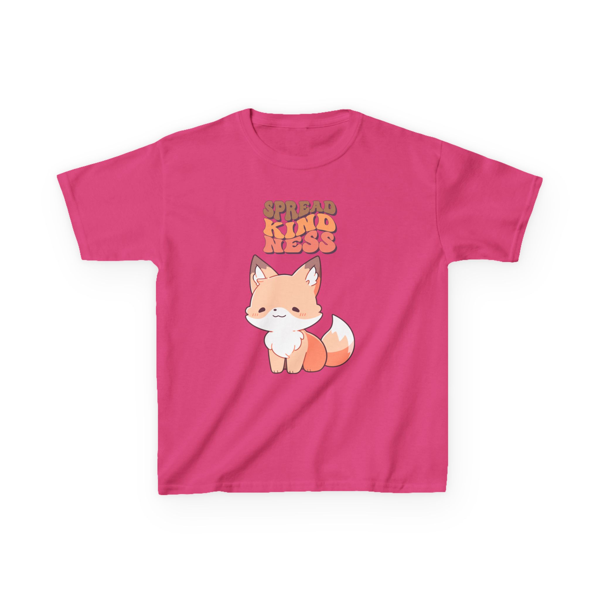Kids Tee — Cute Fox "Spread Kindness" Graphic - Image 40